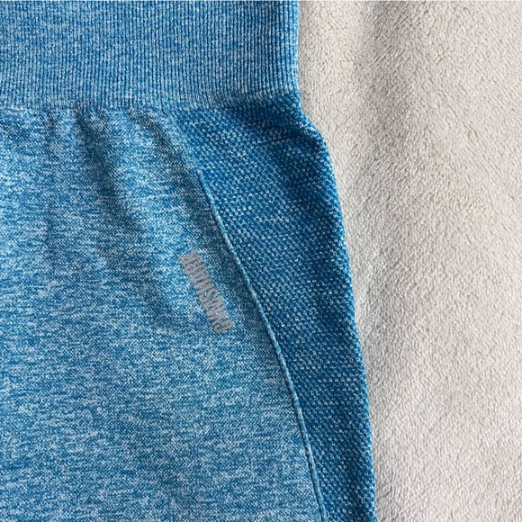 GYMSHARK Flex Cycling Shorts – Teal Marl/Light Grey - Picture 3 of 6